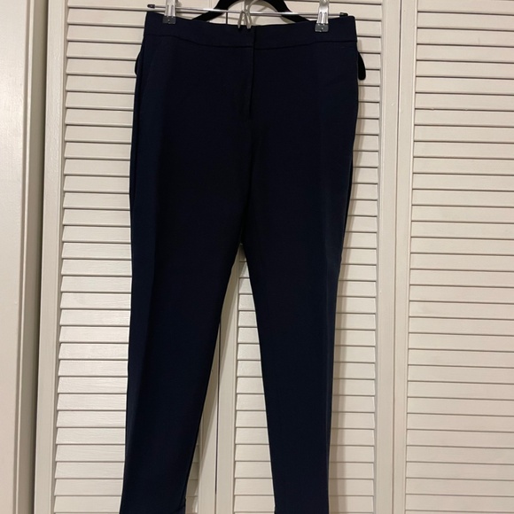 Ann Taylor High Waist Ankle Pant Navy - Picture 2 of 2